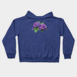 Hydrangeas - Purple Hydrangea Kids Hoodie
